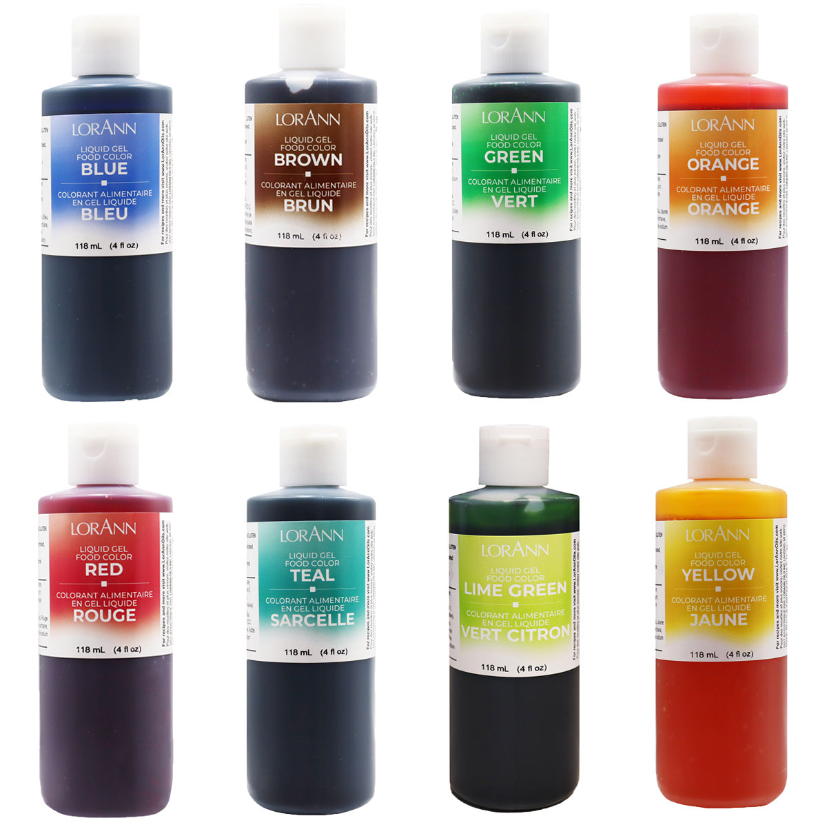ASSORTED LIQUID GEL FOOD COLOR