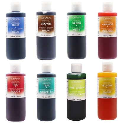 ASSORTED LIQUID GEL FOOD COLOR