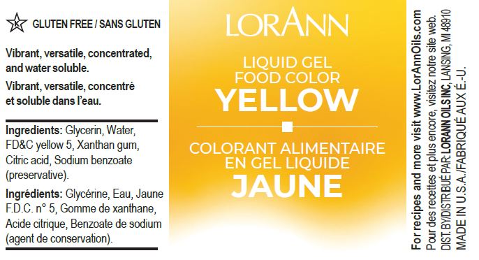 YELLOW LIQUID GEL COLOR