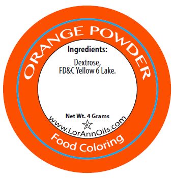 ORANGE POWDER COLOR