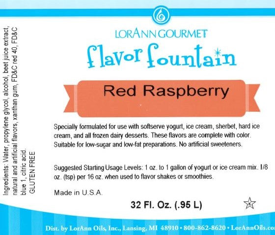Red Raspberry Ice Cream Flavor Fountain | LorAnn Oil – LorAnn Oils