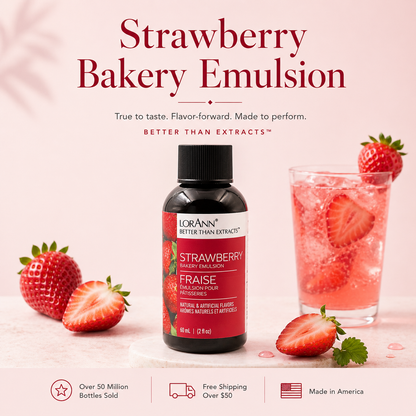 STRAWBERRY BAKERY EMULSION, NO ADDED COLOR