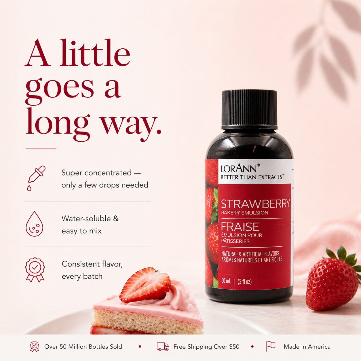 STRAWBERRY BAKERY EMULSION, NO ADDED COLOR