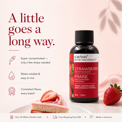 STRAWBERRY BAKERY EMULSION, NO ADDED COLOR