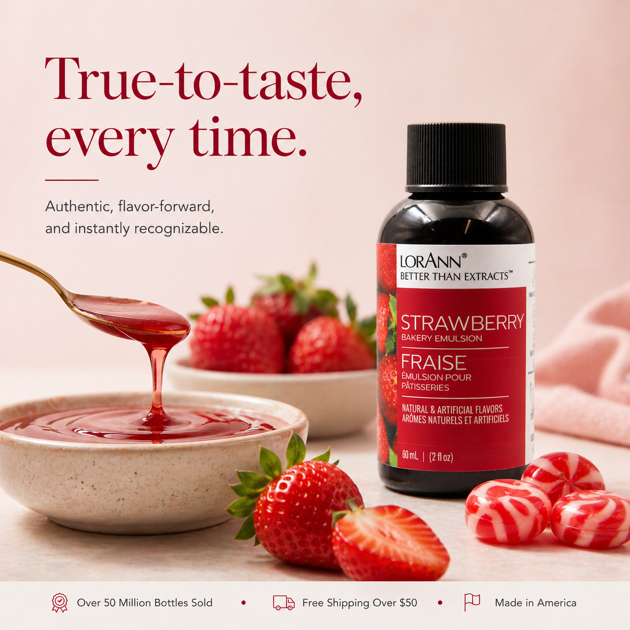STRAWBERRY BAKERY EMULSION, NO ADDED COLOR