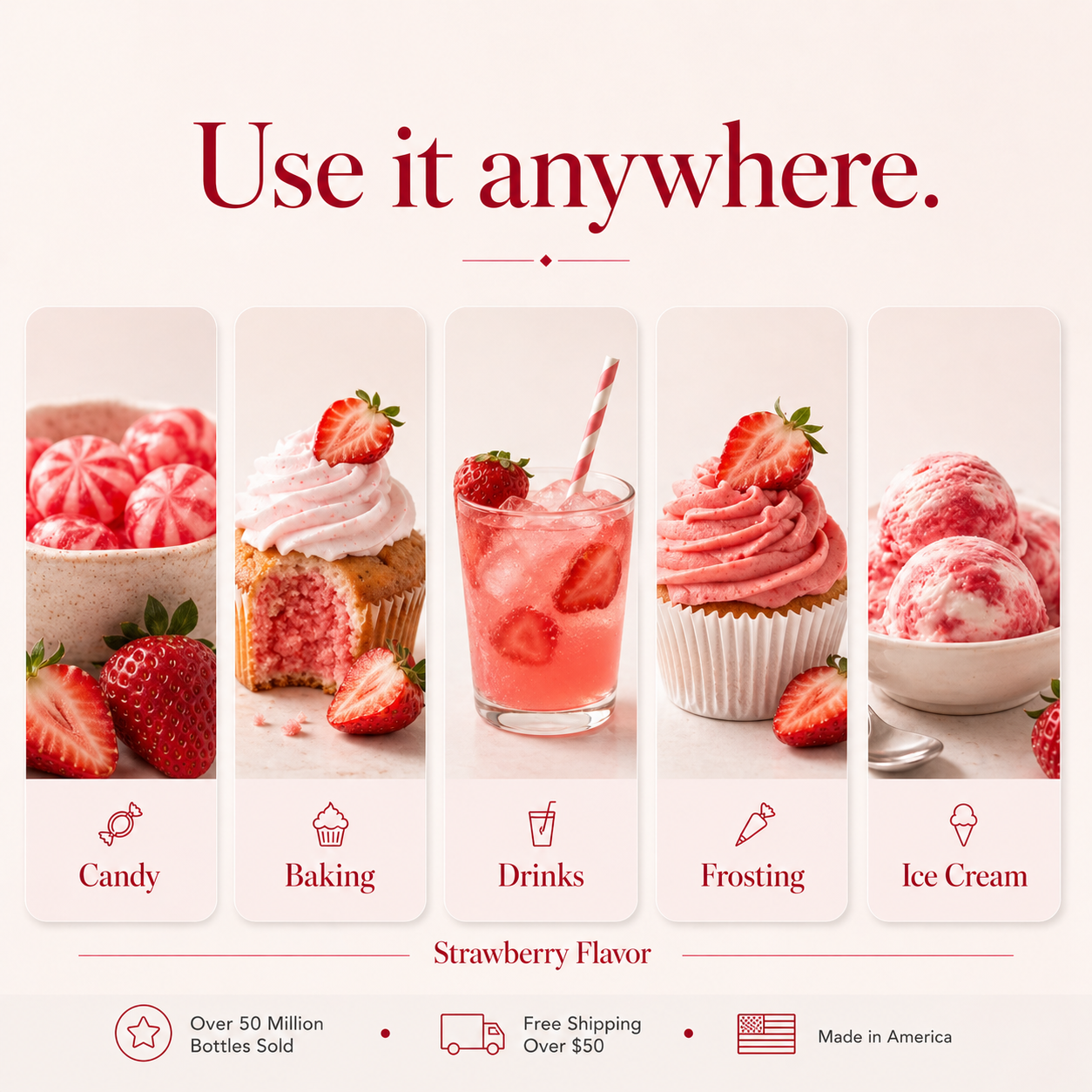STRAWBERRY BAKERY EMULSION, NO ADDED COLOR