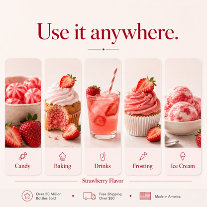 STRAWBERRY BAKERY EMULSION, NO ADDED COLOR