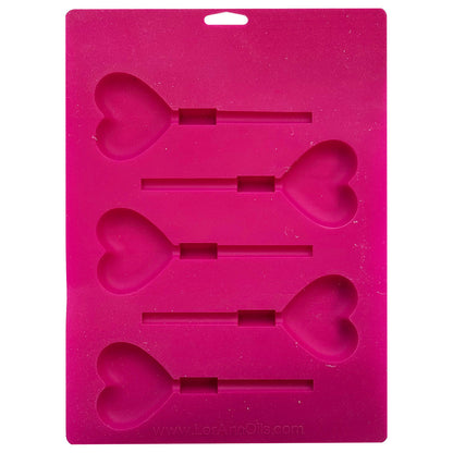 SILICONE HEARTS LOLLIPOP MOLD