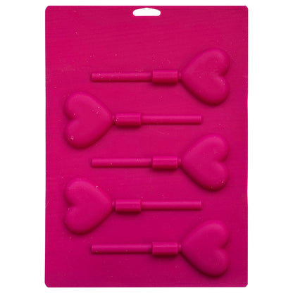 SILICONE HEARTS LOLLIPOP MOLD