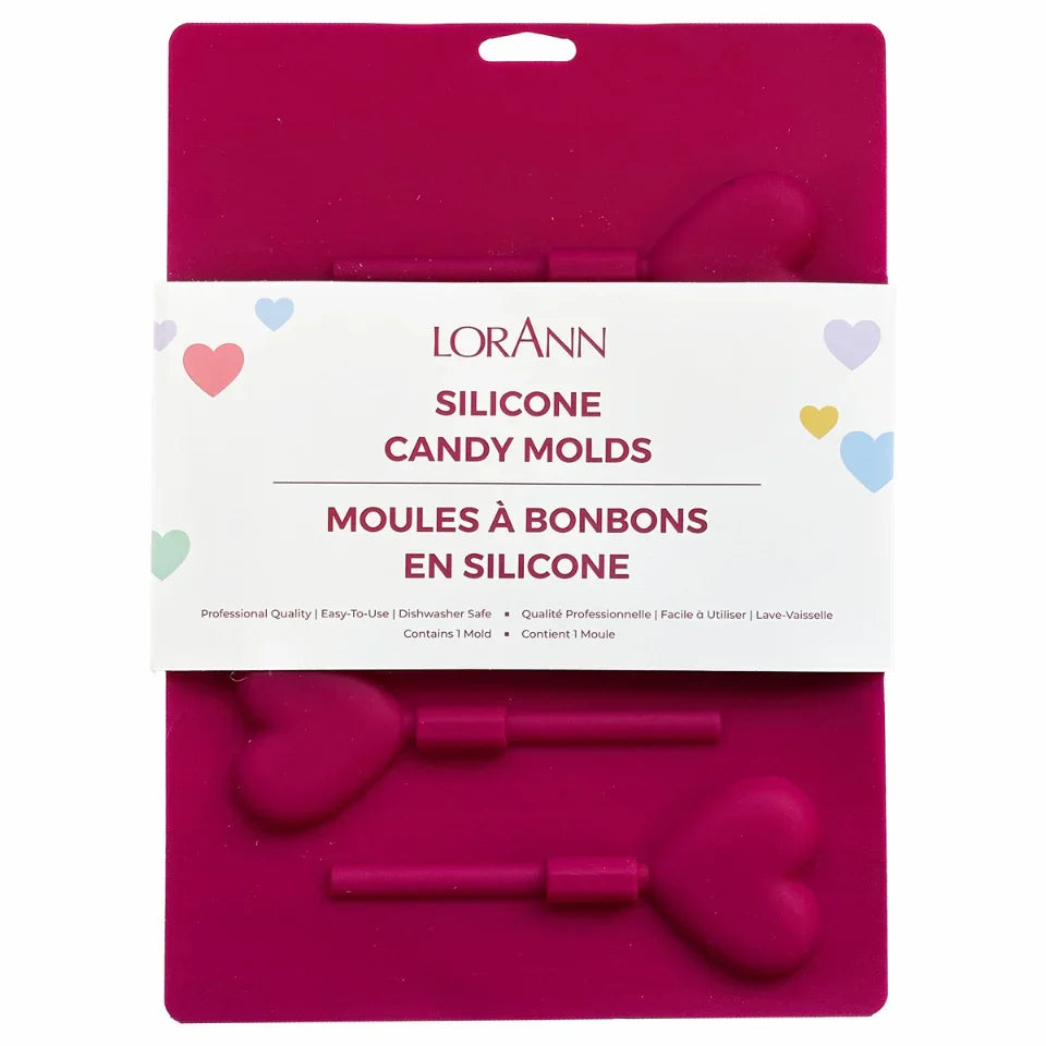 SILICONE HEARTS LOLLIPOP MOLD