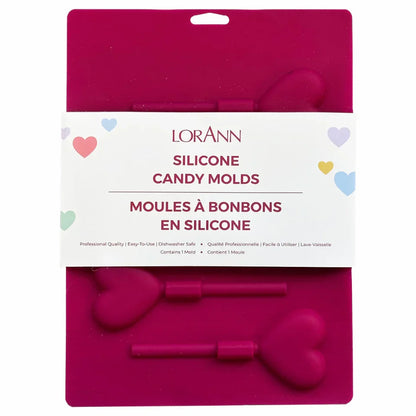 SILICONE HEARTS LOLLIPOP MOLD