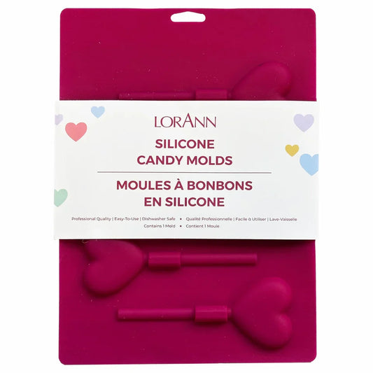 SILICONE HEARTS LOLLIPOP MOLD