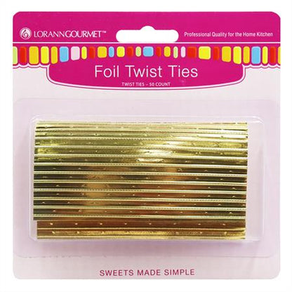 GOLD TWIST TIES
