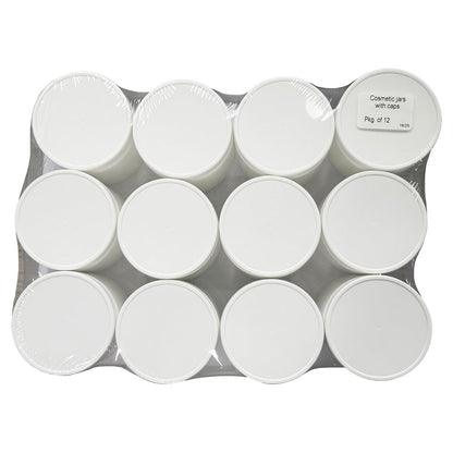 PLASTIC COSMETIC JARS, 8oz