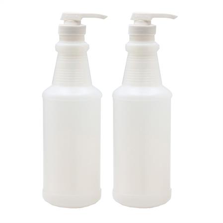 QUART BOTTLE WITH PUMP DISPENSER (2-PACK)