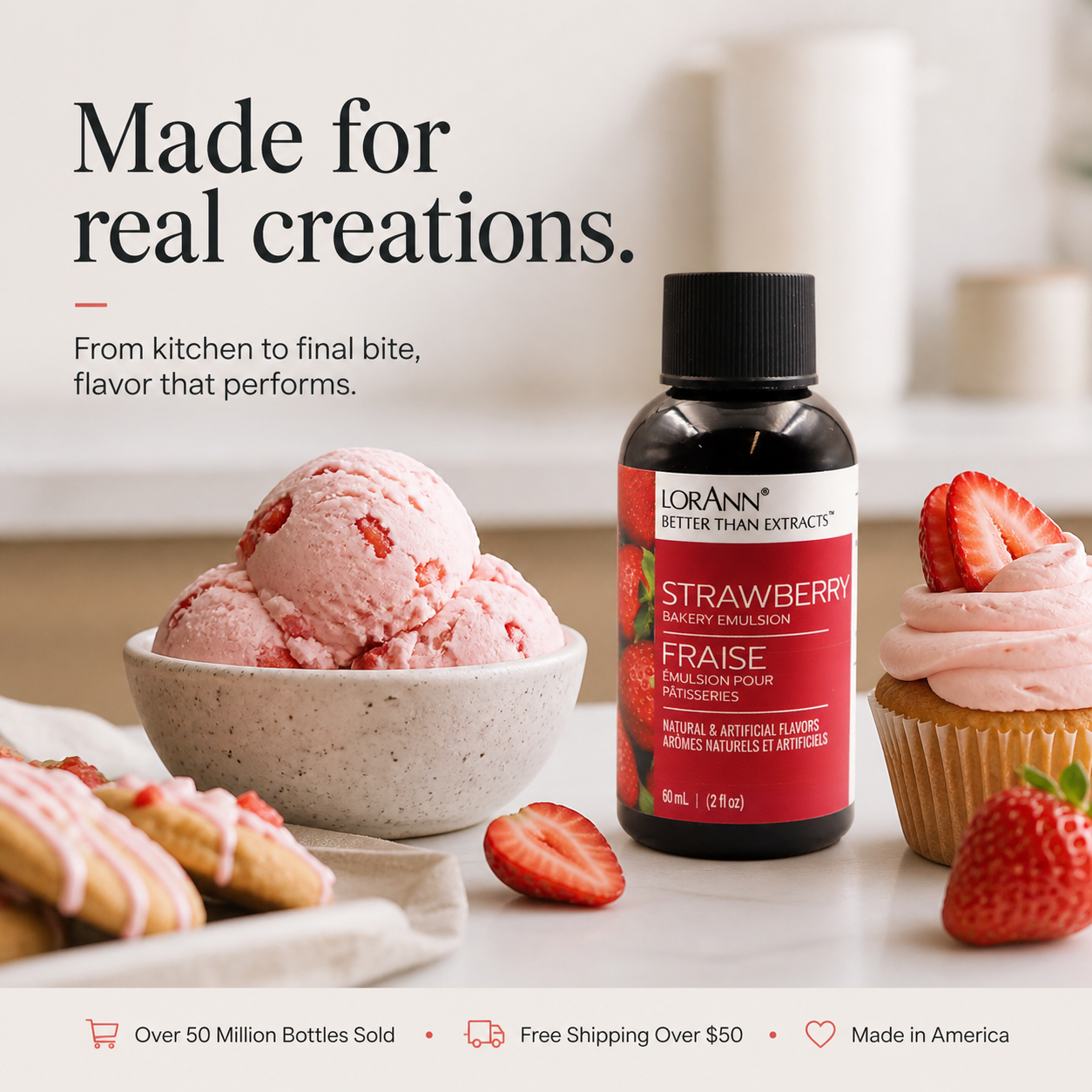 STRAWBERRY BAKERY EMULSION, NO ADDED COLOR