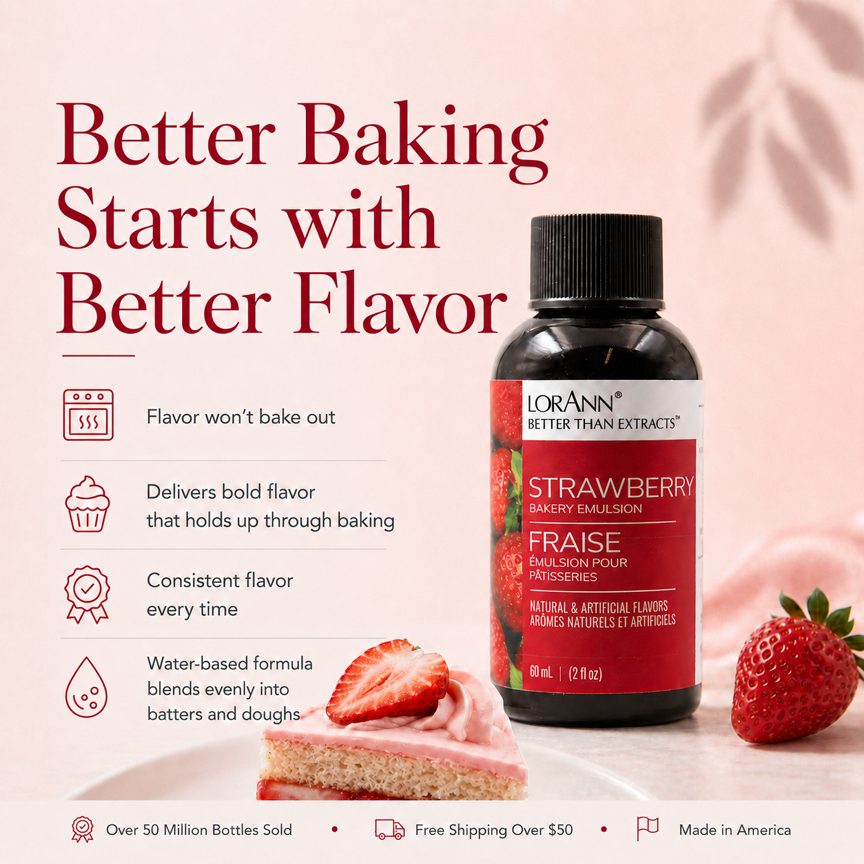 STRAWBERRY BAKERY EMULSION, NO ADDED COLOR