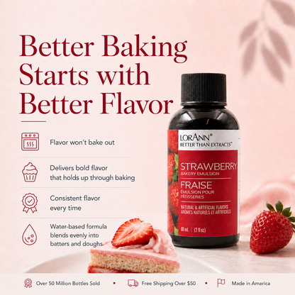 STRAWBERRY BAKERY EMULSION, NO ADDED COLOR