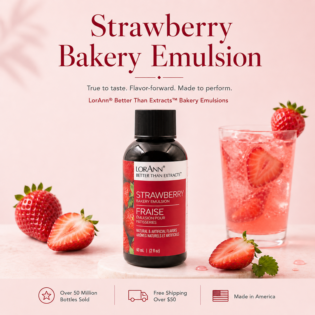 STRAWBERRY BAKERY EMULSION, NO ADDED COLOR